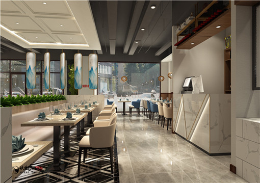 隆德伊里乡餐厅装修设计|现代设计手法打造休闲空间