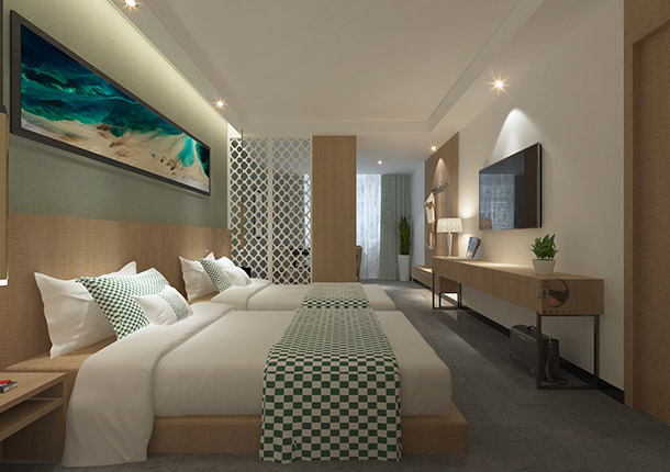 隆德希顿酒店设计|让客房具有延伸性同时带来的空间的流动性